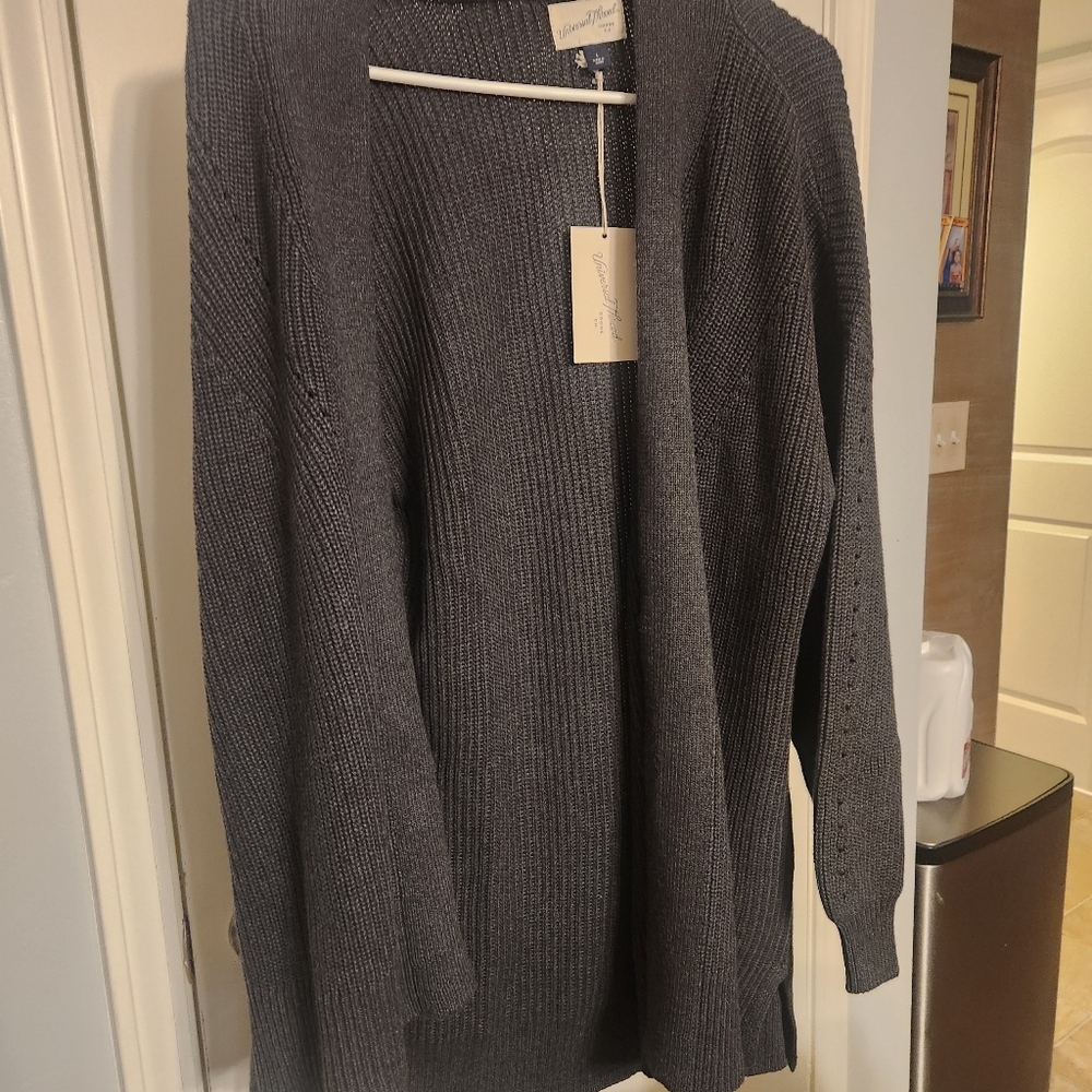 Women's large dark grey cardigan